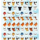 Very Berry Japan A Lot Of Dogs Puffy Sticker Sheet Kawaii