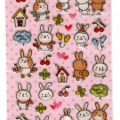 Very Berry Japan Bunny Friends Sticker Sheet Kawaii