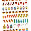 Kamio Japan Festival Food Puffy Sticker Sheet Kawaii