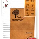 Daiso Japan Bear Story Letter Set with Stickers Kawaii