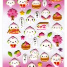 LamPlanning Momo Chan Puffy Sticker Sheet Kawaii