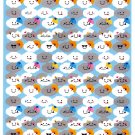 Very Berry Japan Lots of Clouds Sticker Sheet Kawaii