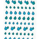 Active Japan Water Drops Clear Sticker Sheet Kawaii