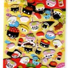 Crux Japan Sushi Friends Puffy Sticker Sheet Kawaii