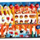 Kamio Japan Festival Food Puffy Sticker Sheet Kawaii