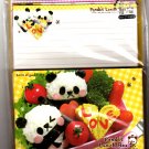 Kamio Japan Panda's Lunch Box Letter Set with Stickers Kawaii