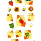Ark Road Japan Hamsters Satin Sticker Sheet Rare Kawaii