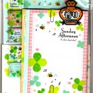 Q-Lia Japan Sunday Afternoon Letter Set with Stickers Kawaii