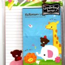 Kamio Japan Elephant Life Letter Set with Sticker Kawaii