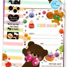 Mind Wave Japan Melody Bear Letter Set with Stickers Kawaii