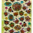 Crux Japan Dress Up Bears Epoxy Sticker Sheet Kawaii