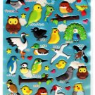 Q-Lia Japan World of Birds Puffy Sticker Sheet Kawaii