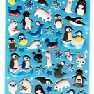 Q-Lia Japan Arctic Friends Puffy Sticker Sheet Kawaii