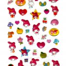 Sanrio Japan My Melody and Friends Epoxy Sticker Sheet 2007 Kawaii