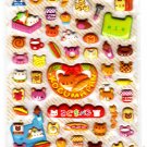 Kamio Japan Koguma Pan Puffy Sticker Sheet Kawaii