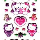 Sanrio Japan Hello Kitty Ballerina Puffy Sticker Sheet 2010 Kawaii