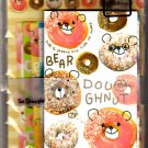 Crux Japan Bear Doughnut Letter Set (B) Kawaii