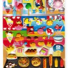 Q-Lia Japan Happy Festival Puffy Sticker Sheet Kawaii