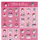 Sanrio Japan Little Twin Stars Sticker Sheet 2006 Kawaii