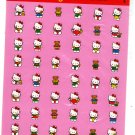 Sanrio Japan Hello Kitty and Bear Sticker Sheet 1993 Kawaii