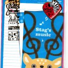 Crux Japan Stag's Music Letter Set with Stickers Kawaii