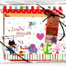 Q-Lia Japan Warm Family Letter Set with Stickers (A) Kawaii