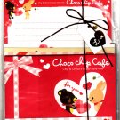 Q-Lia Japan Choco Chip Cafe Letter Set Kawaii