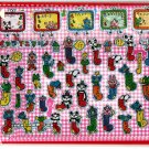 Crux Japan Animals in Socks Letter Set with Full Sheet of Stickers Rare Kawaii