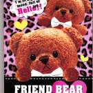 Kamio Japan Friend Bear Memo Pad Kawaii
