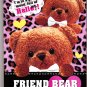 Kamio Japan Friend Bear Memo Pad Kawaii