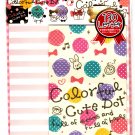 Crux Japan Colorful Cute Dot Letter Set with Stickers Kawaii