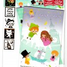 Kamio Japan Fairy Tale World Letter Set with Stickers (B) Kawaii
