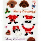 Active Japan Merry Christmas Dogs Sticker Sheet Kawaii