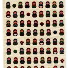 Kamio Japan Little Matryoshka Sticker Sheet Kawaii