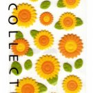 Midori Japan Sunflower Felt Sticker Sheet Kawaii