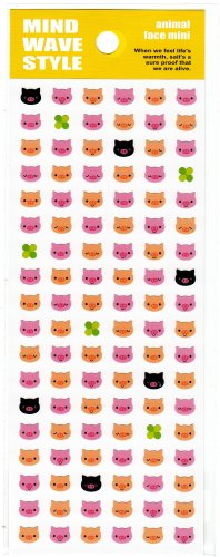 Mind Wave Japan Pig Faces Sticker Sheet Kawaii