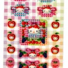 Sanrio Japan Hello Kitty Fruits Sticker Sheet 2001 Kawaii