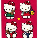Sanrio Japan Hello Kitty and Teddy Sticker Sheet 1994 Kawaii
