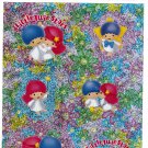 Sanrio Japan Little Twin Stars Sticker Sheet 1998 Kawaii
