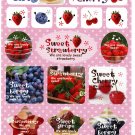Wizard Japan Sweet Fruits Sticker Sheet from Memo Pad Kawaii