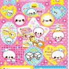 Crux Japan Marshmallow Friends Sticker Sheet from Memo Pad Kawaii