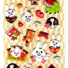Sakura Japan Year of the Rabbit Puffy Sticker Sheet Kawaii