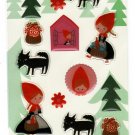 Shinzi Katoh Japan Little Red Riding Hood Epoxy Sticker Sheet Kawaii