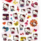 Sanrio Japan Hello Kitty Brass Band Puffy Sticker Sheet 2009 Kawaii