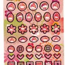 Sanrio Japan Hello Kitty Japanese Doll Sticker Sheet (B) 2007 Kawaii