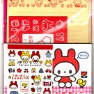 Basel Japan Twins Rabbit Letter Set with Stickers Kawaii