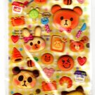 Q-Lia Japan Kongari Cafe Marshmallow Puffy Sticker Sheet Kawaii