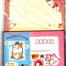 San-X Japan Hamuchan's Family Hamster Letter Set with Stickers 1997 Kawaii