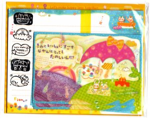 Mind Wave Japan Happy Time Letter Set with Stickers Kawaii