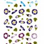 Mind Wave Japan Morning Glory Washi Paper Sticker Sheet Kawaii